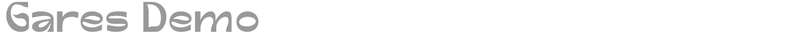 Gares font preview